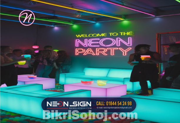 Neon Sign new update with brick wall background